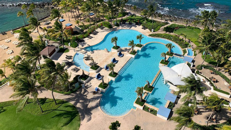 The pool at Caribe Hilton in San Juan