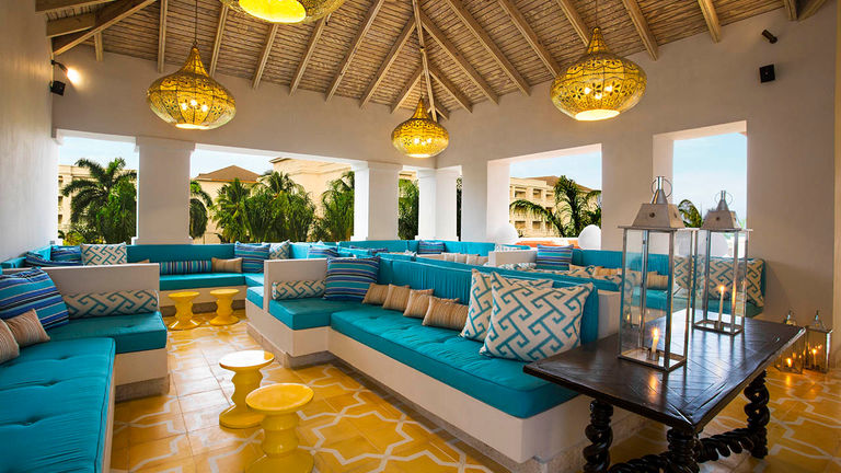 Moroccan-themed rooftop bar Fez is a popular spot to enjoy a nightcap.