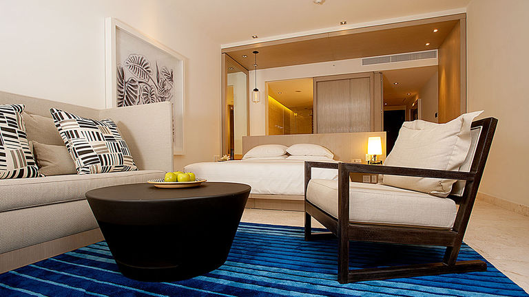 Suites feature personalized beach butler and concierge services and private check-in and checkout.