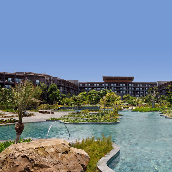 Lopesan Caoba Lagoon Resort, Spa & Casino features a 127-foot lagoon-style pool.