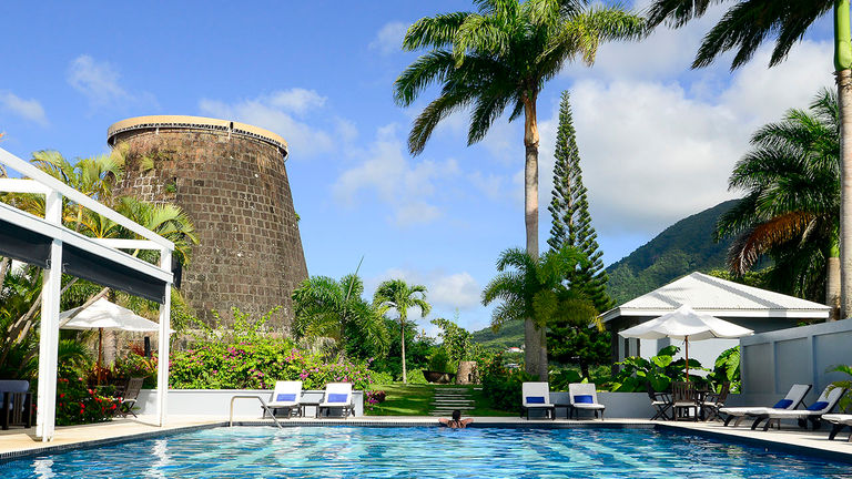 Montpelier Plantation & Beach was formerly an 18th-century sugar plantation.