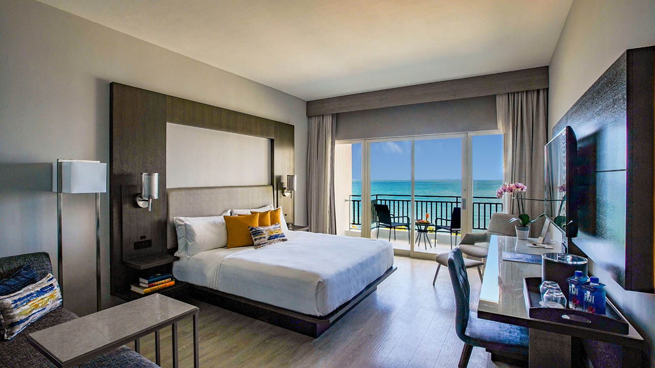 A Cabana Ocean View Room at Puerto Rico’s San Juan Marriott Resort & Stellaris Casino