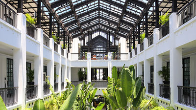 The design of the hotel’s Atrium was inspired by Musee d’Orsay in Paris. // © 2015 The Siam Hotel