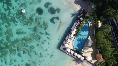 Blue Waters Resort & Spa features three main pools and three beaches.