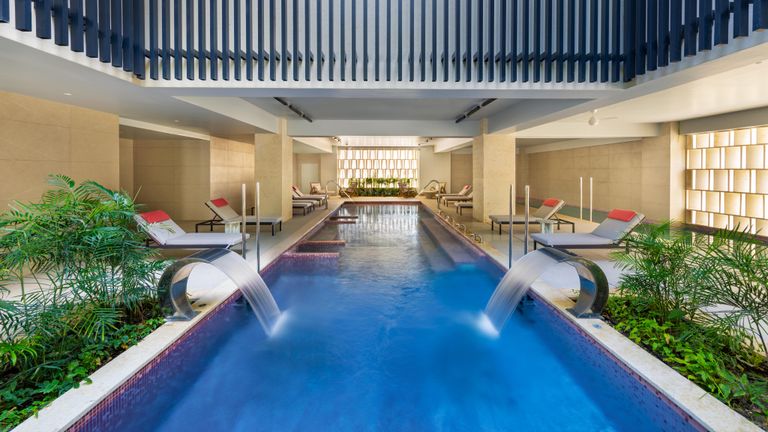 The Away Spa offers a hydrotherapy area and a variety of treatments. The Away Spa offers a hydrotherapy area and a variety of treatments.
