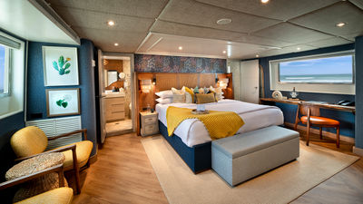 The AndBeyond Galapagos Explorer carries just 12 guests in six cabins and suites.