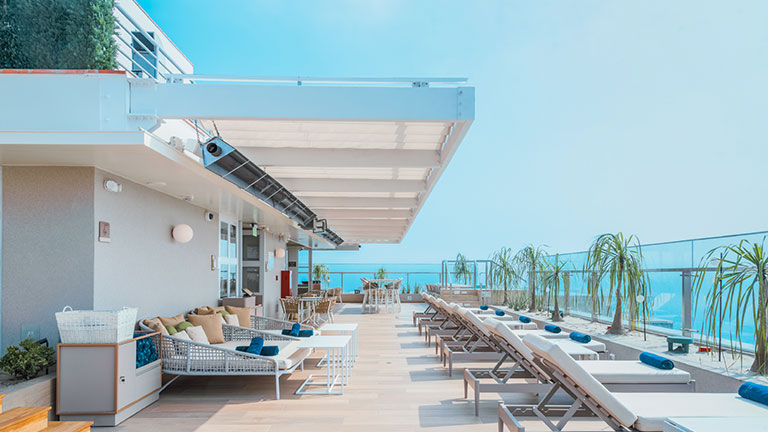 Iberostar Selection Miraflores features a rooftop with a restaurant and sweeping views.