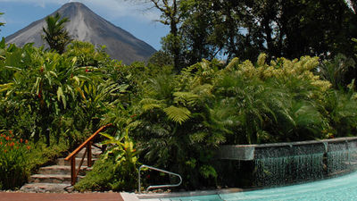 A view of Arenal Volcano from the Tabacon Hot Springs // © 2017 Tabacon Thermal Resort & Spa