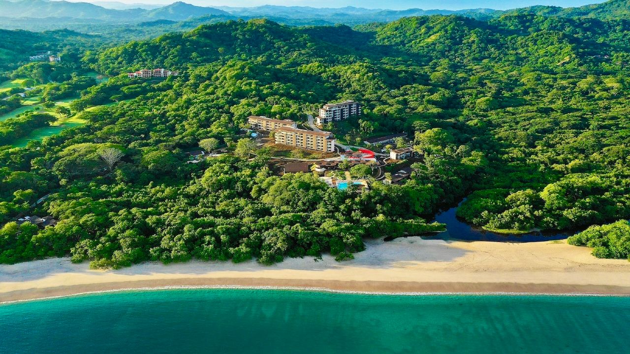 The W Costa Rica - Reserva Conchal is located within a protected nature reserve on the western coast of Costa Rica.