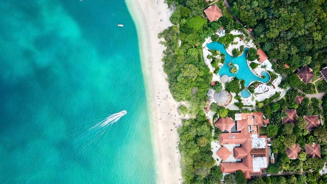 The Westin Reserva Conchal is located on the only beach in Costa Rica with “sand” made up of millions of tiny shells.