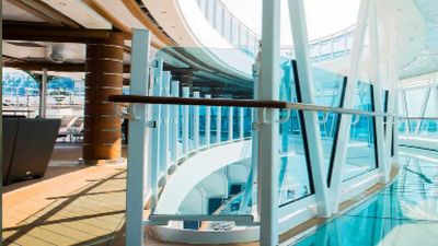 The ship features a glass-bottomed, 60-foot promenade. // © 2013 Princess Cruises 3