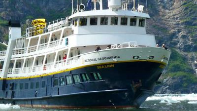 Whales are a common sighting on Lindblad’s Alaska cruises. // © 2013 Peter Knego 3