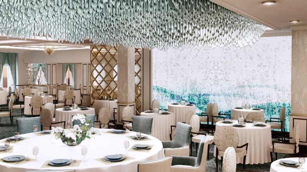 Compass Rose, the line’s main dining room  // © 2015 Regent Seven Seas Cruises 2