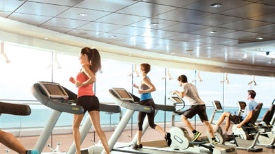 Wellness Experience guests are able to track their workouts while using Technogym equipment. // © 2016 MSC Cruises 2