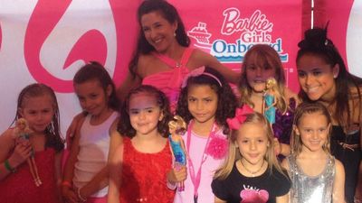 The Barbie Girls pose for photos after their fashion show. // © 2013 Ken Shapiro 3