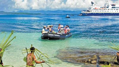Cultural experiences are an important aspect of expedition cruising. // © 2014 Darrin Bennett/Lindblad Expeditions 2