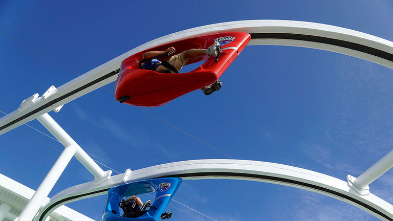 Companies such as Carnival Cruise Line may offer Instagram photo ops, such as the SkyRide onboard Carnival Vista.