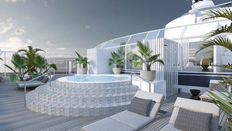 The Retreat Sundeck, available exclusively to Suite Class guests