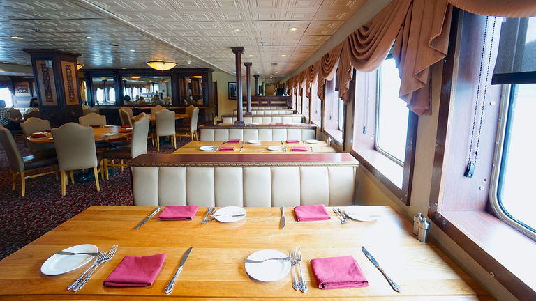 While food selections are limited compared to larger lines, the cuisine is fresh, gourmet and often locally sourced.