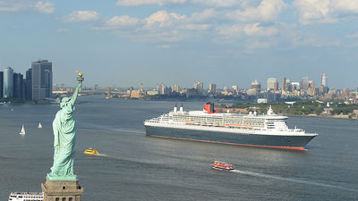 Cunard Line’s Queen Mary 2 sails across the Atlantic Ocean. // © 2015 Cunard Line