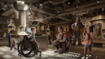 Creatures and characters from the Star Wars galaxy will take center stage at Star Wars: Cargo Bay.