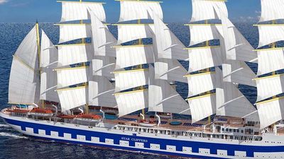 The new 300-passenger Flying Clipper // © 2016 Star Clippers