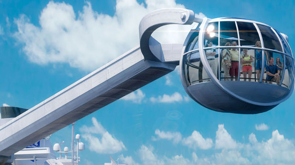 Royal Caribbean’s new Quantum of the Seas will have several new features, including the Northstar Pod. // (c) 2013 Royal Caribbean International 3