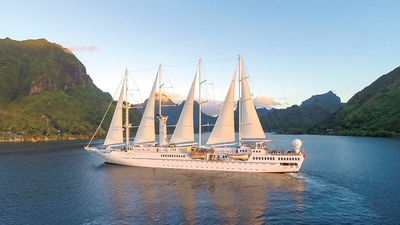 Windstar Cruises’ 73-room Wind Spirit is one ship on Landry & Kling’s top 10 list. // © 2015 Windstar Cruises