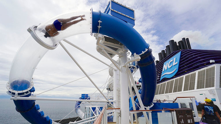 Thrill-seeking clients will be sure to love the the Ocean Loops waterslide.