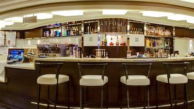 Atrium Cafe onboard Norwegian Epic, the first ship in the fleet that received refurbishments // © 2016 Norwegian Cruise Line