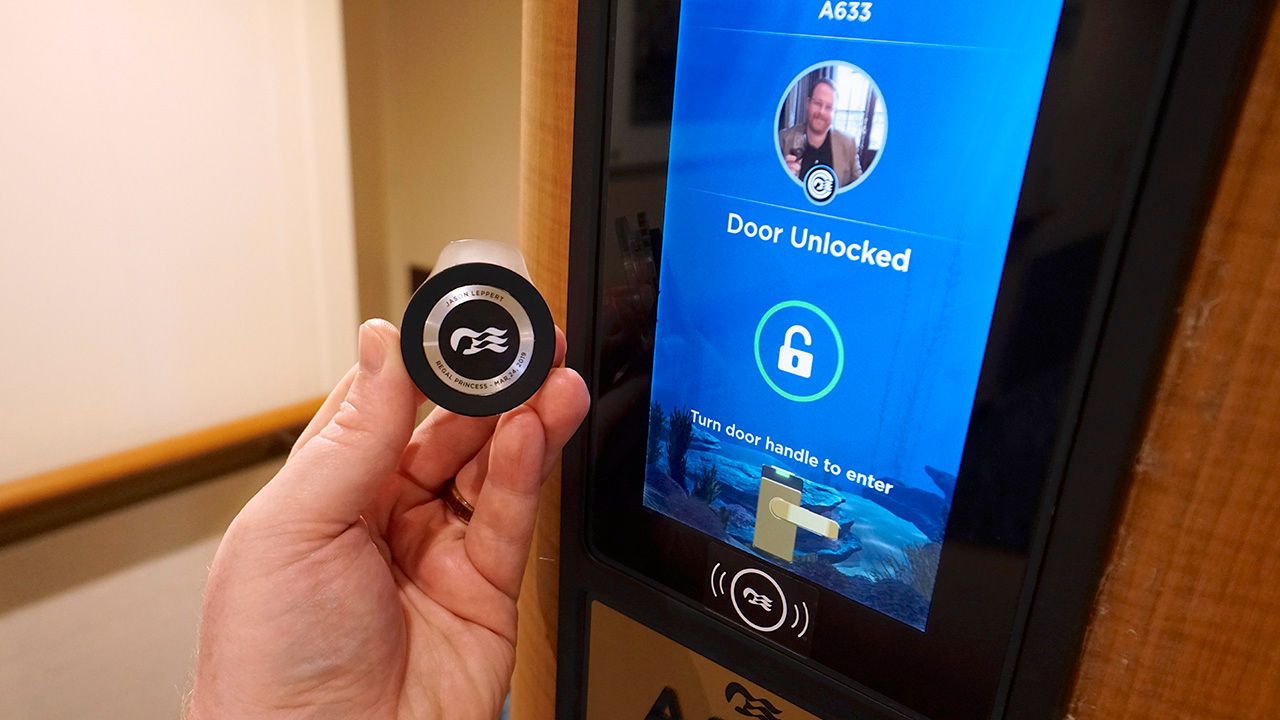 OceanMedallion allows guests to unlock their staterooms hands-free.