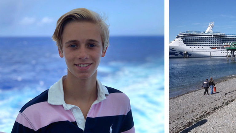 Alexis Lavoie (left) and Wyatt Wilkinson are two avid young cruisers benefiting from Princess’ expanded loyalty program.