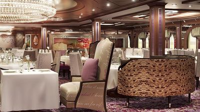 The Grande is the main dining room on Royal Caribbean’s Quantum-class ships. // c 2014 Royal Caribbean International F