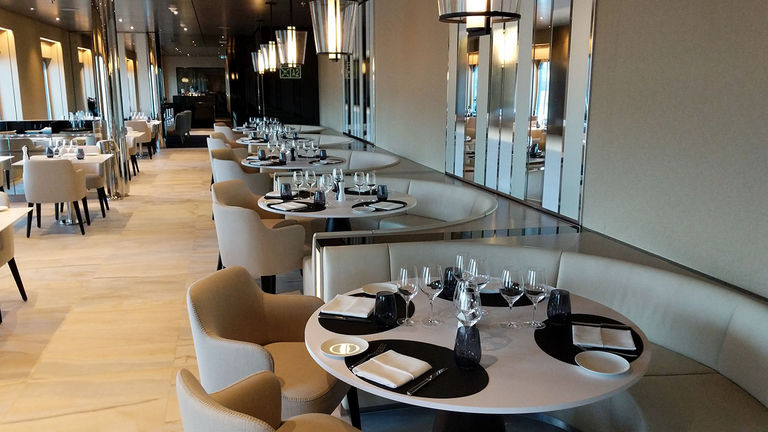 Elements is the ship’s main restaurant, offering Italian dishes, steaks and seafood.
