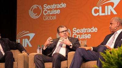 During Seatrade’s State of the Global Cruise Industry panel, executives from major cruise lines discussed the industry’s challenges. // © 2018 Seatrade