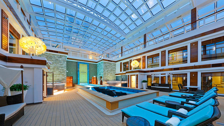 The Haven by Norwegian includes special access to a courtyard area with a pool, whirlpools and sundeck on select ships.