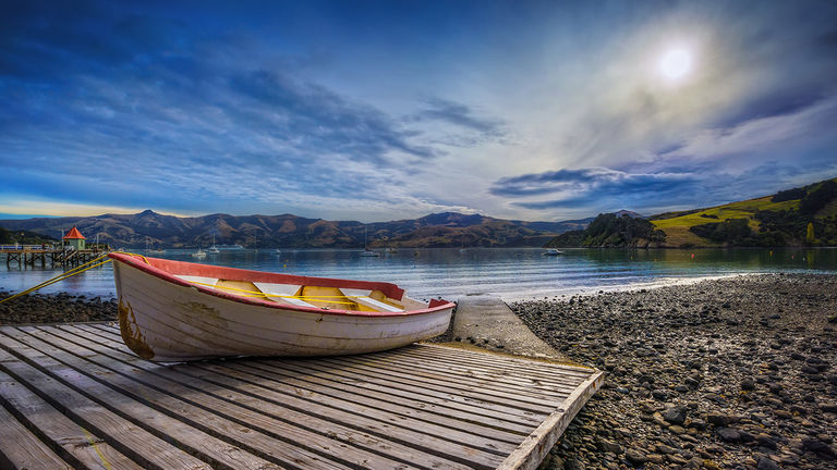 The voyage stops in Akaroa, a town near Christchurch.