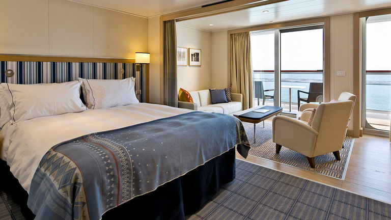 A Penthouse Junior Suite onboard Orion.