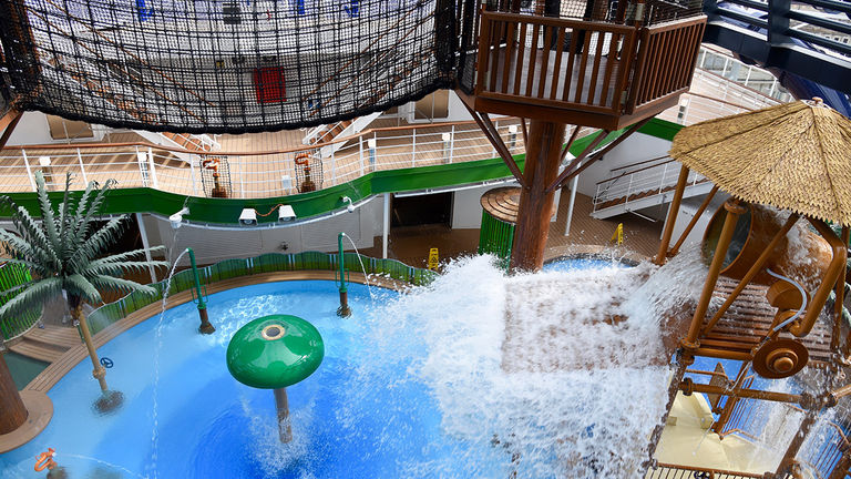 Forest Aquaventure is just one of many family-friendly spaces for children.