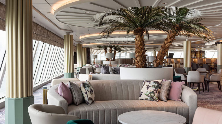 Palm Court lounge underwent a major renovation.