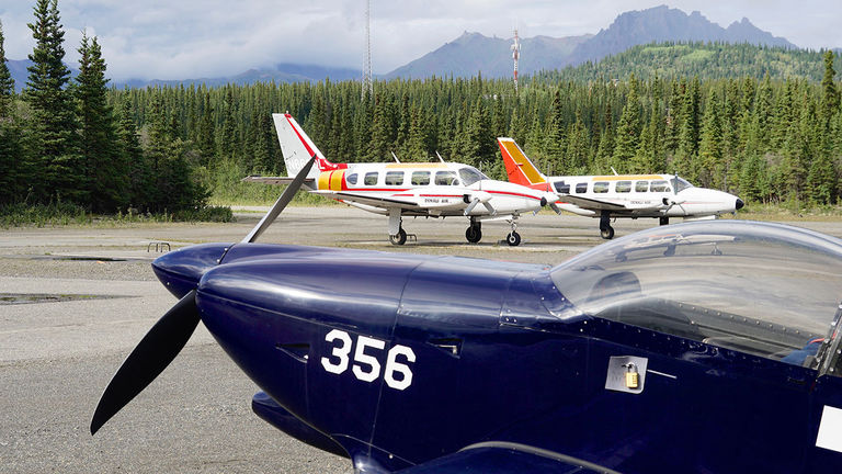 Flightseeing tours are offered in Denali.
