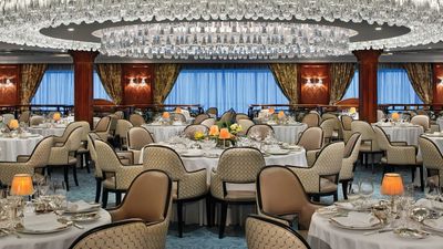 The Grand Dining Room onboard Insignia was recently refreshed.