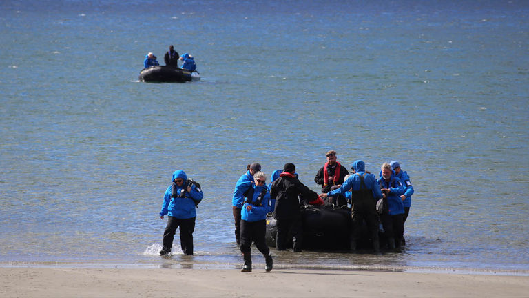 Because of the use of Zodiacs to reach most ports, clients should expect some wet landings.
