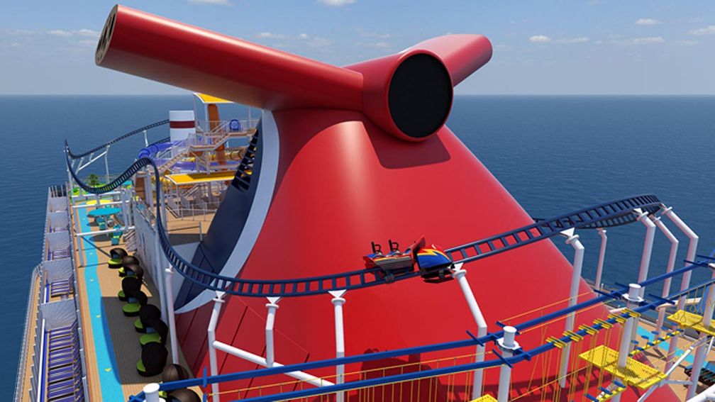 Carnival Mardi Gras New Cruise Ship Has a Roller Coaster
