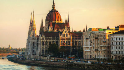 Located on the Buda side of Budapest, the Hungarian Parliament Building is one of the city’s more popular tourist sights. // © 2014 Thinkstock