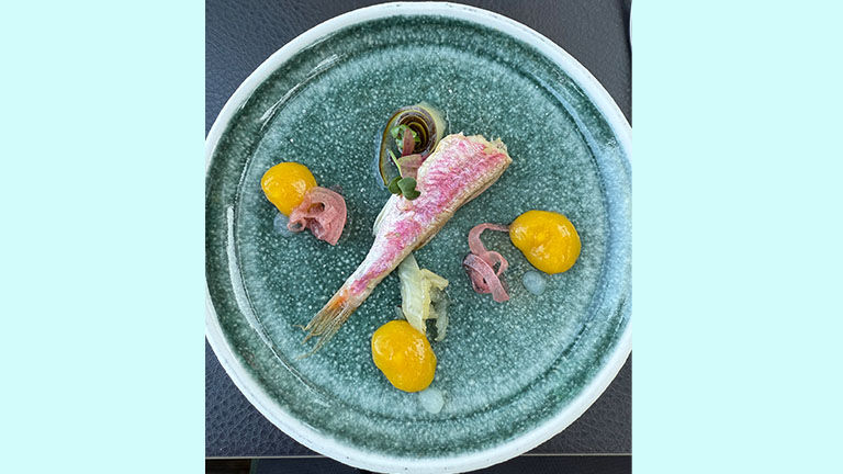 An amuse-bouche at Michelin-recommended Filippi