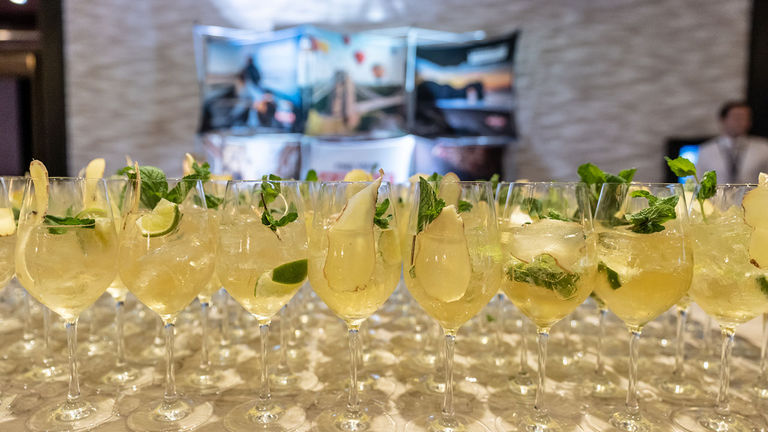 Participants learned how to make a Laverstoke cocktail, courtesy of the Bombay Sapphire Distillery.