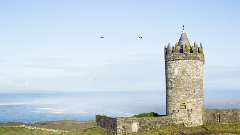 Walks may include stops at castles, ruins and other cultural sites.