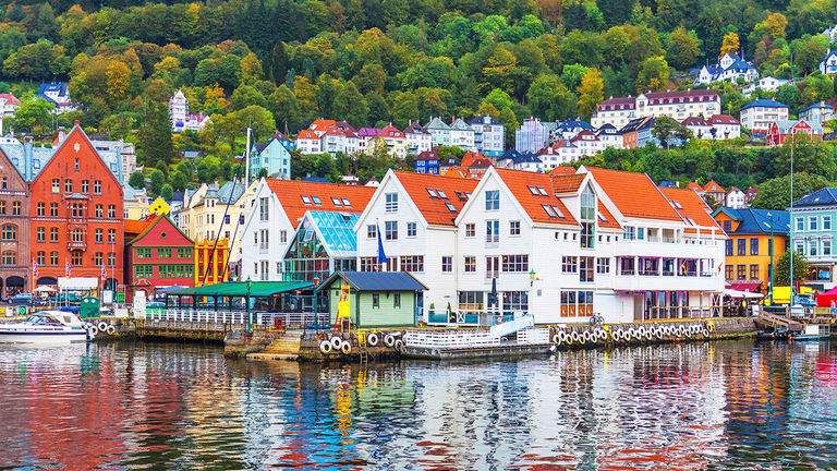 In Bergen, Norway, visitors can experience nature.