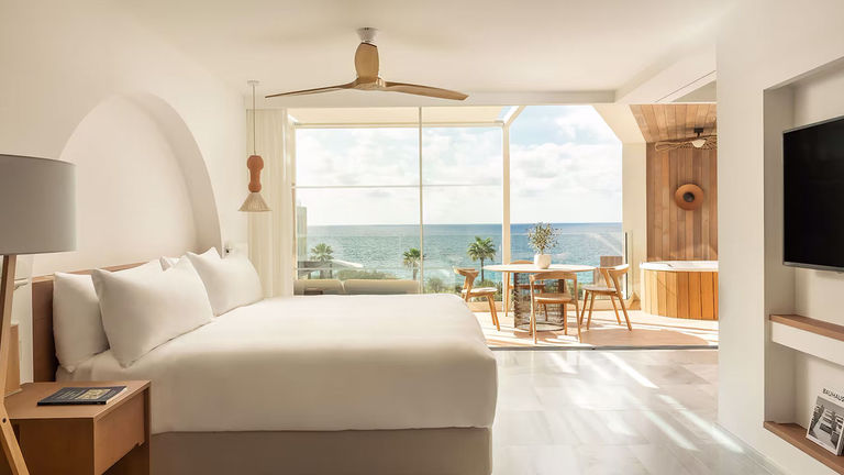 Villa Le Blanc, a Gran Melia Hotel, is one of the most luxe seaside resorts in Menorca.